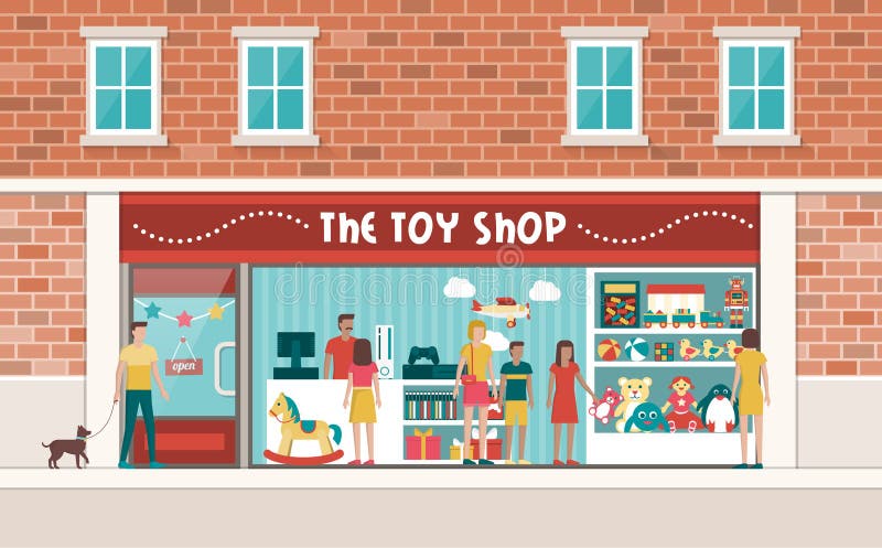 Toy Shop royalty-vrije illustratie Toy Shop royalty-vrije illustratie