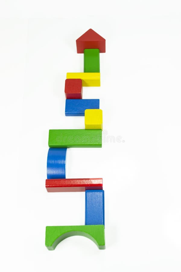 Toy tower stock photo. Image of stacked, white, isolated 60793046