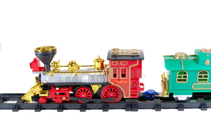 Toy Train and caboose stock image. Image of playing, collection 12619927
