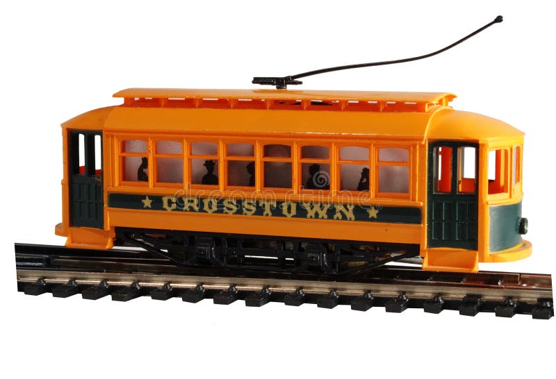 Toy Trolley stock image. Image of light, rail, track, hobby 2898829