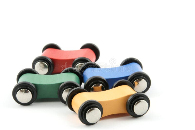 Toy wooden cars