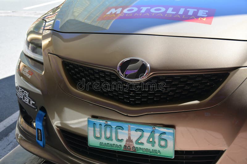 Toyota vios w centrum marzeń auto show w paranaque philippines zdjęcia stock