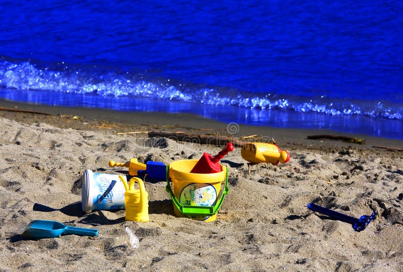 Toys on the beach