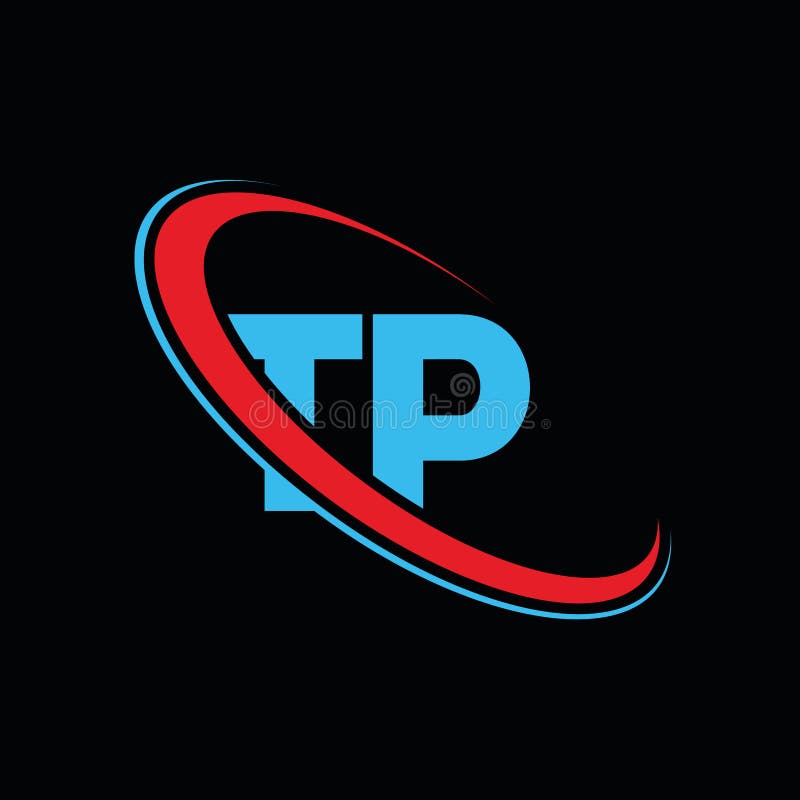 TP T P Letter Logo Design. Initial Letter TP Linked Circle Uppercase ...