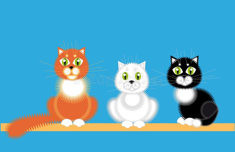 Gatos me fazer feliz, muitos gatos desenhos animados de raça diferente  imagem vetorial de stockgiu© 354325402