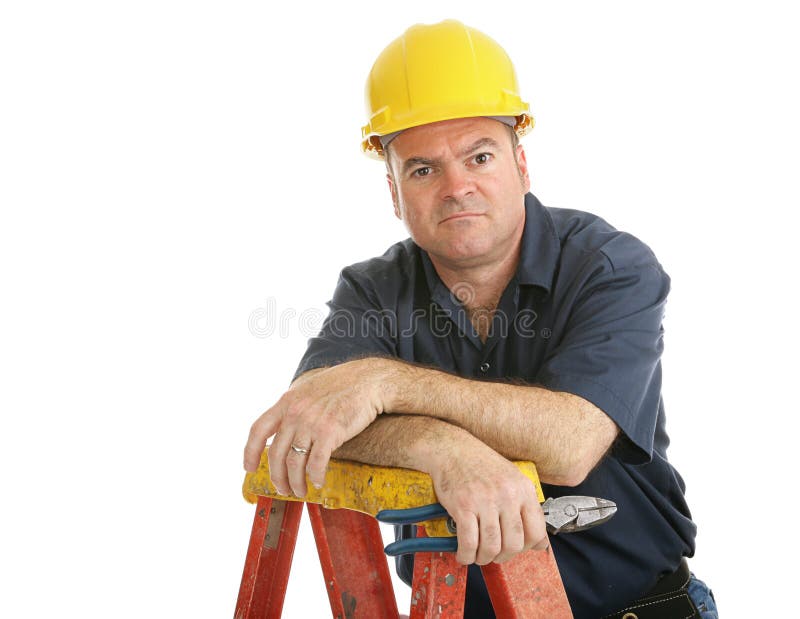 Trabajador de construcción contrariedad