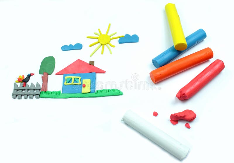 Trabajo del Plasticine imagenes de archivo Trabajo del Plasticine imagenes de archivo