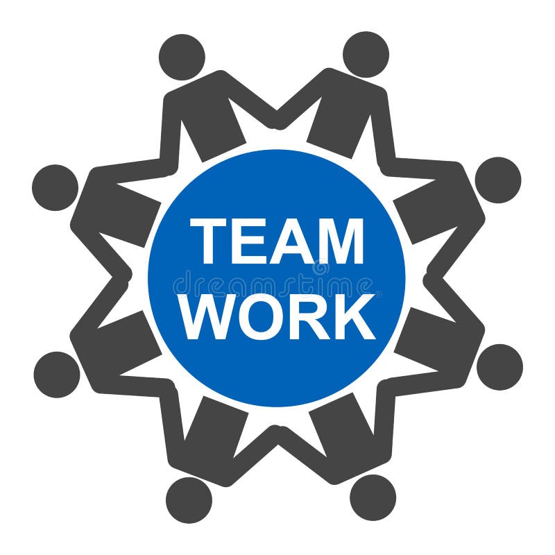 Trabajo en equipo, personal, icono de la sociedad en el círculo - vector libre illustration Trabajo en equipo, personal, icono de la sociedad en el círculo - vector libre illustration