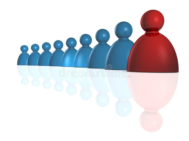 Trabajo En Equipo Y Dirección Stock de ilustración Ilustración de