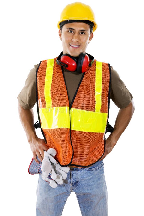 Trabalhador da construção imagem de stock royalty free Trabalhador da construção imagem de stock royalty free