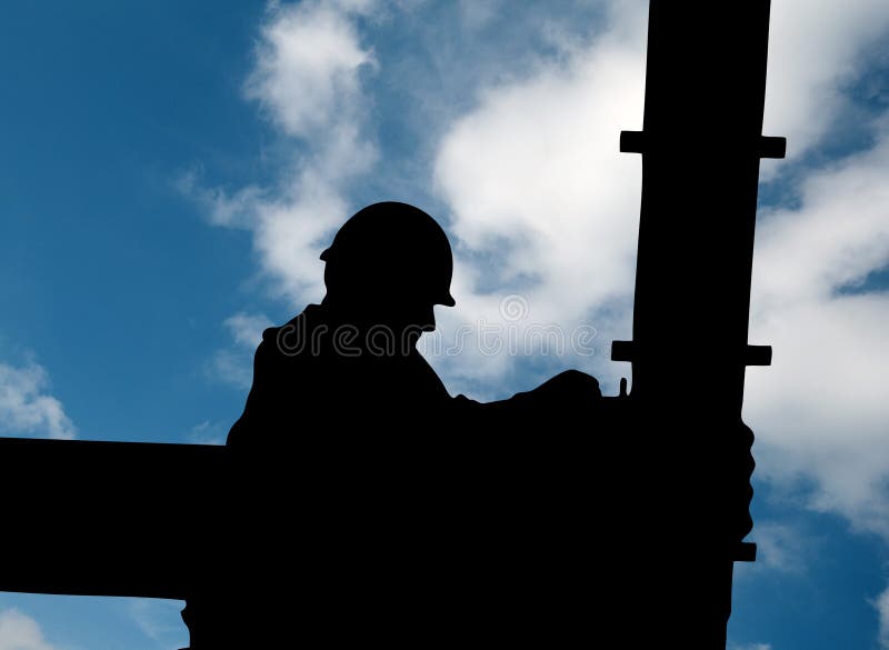 Trabalhador da construção foto de stock Trabalhador da construção foto de stock
