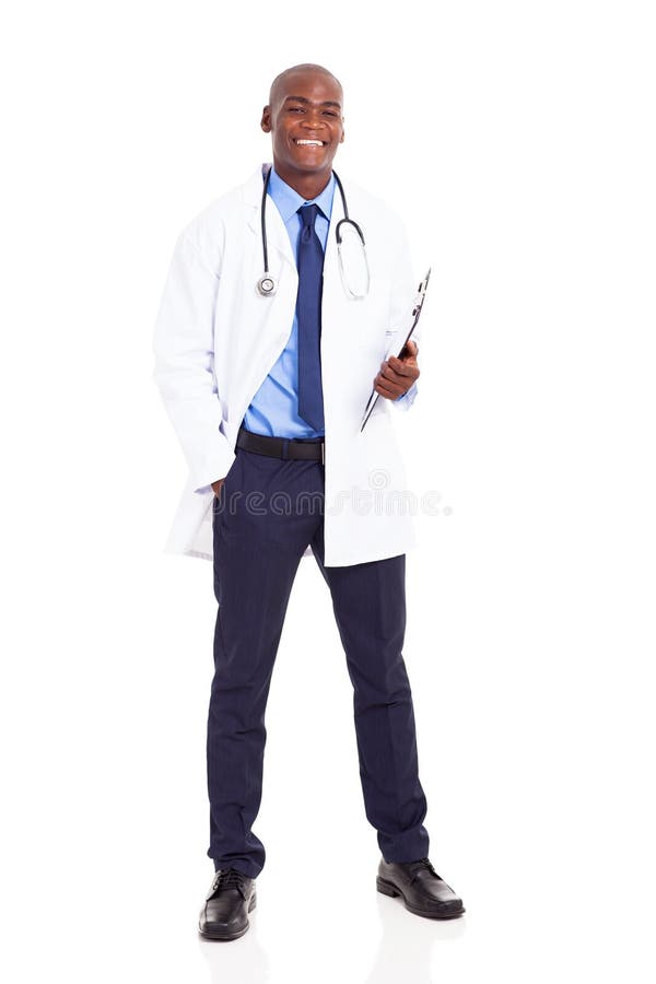 Trabalhador médico africano