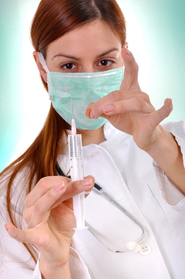 Trabalhador novo dos cuidados médicos foto de stock Trabalhador novo dos cuidados médicos foto de stock