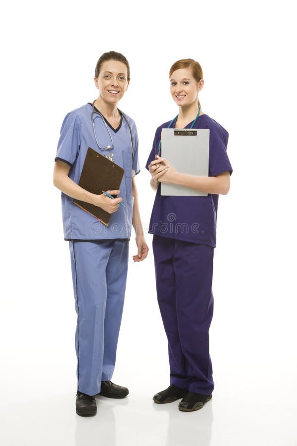 Profissionais de saúde do sexo feminino imagens de stock