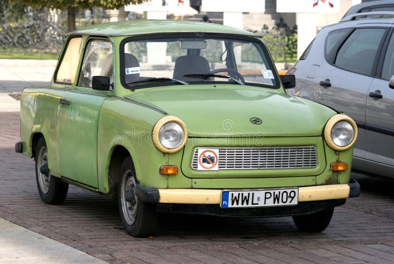 Trabant, Varsóvia, Polónia imagem de stock royalty free