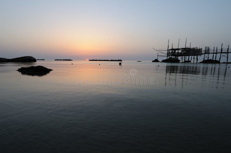 Trabocco into the sunset