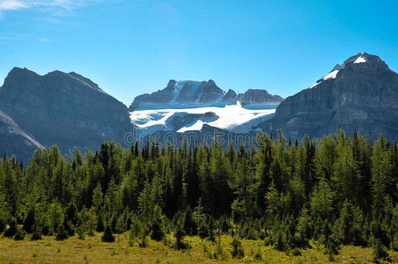 Traccia del passaggio del tempio nel parco nazionale di Banff, Alberta, Canada fotografia stock Traccia del passaggio del tempio nel parco nazionale di Banff, Alberta, Canada fotografia stock