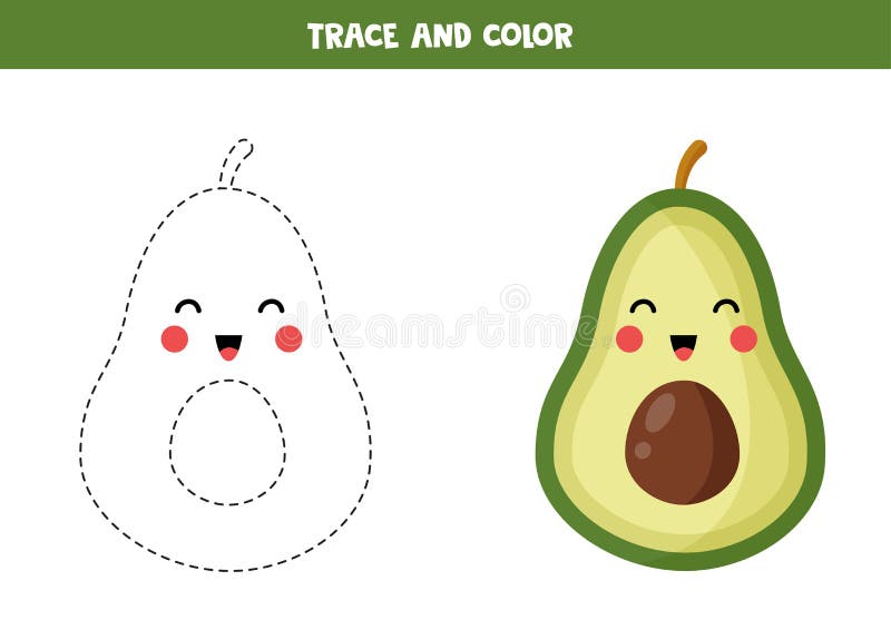 Download Free Printable Avocado Coloring Pages | Coloring Page Blog