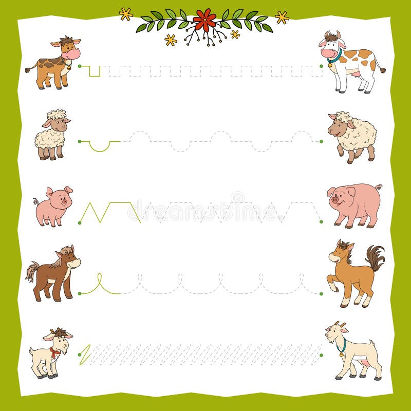 Trace the Dotted Lines from Young Animals To Their Moms. Connect the Dots, Education Game for Children Stock Vector - Illustration of child, isolated: 165668752 Trace the Dotted Lines from Young Animals To Their Moms. Connect the Dots, Education Game for Children Stock Vector - Illustration of child, isolated: 165668752