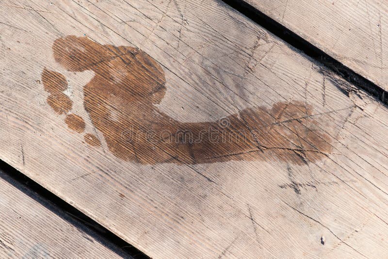 Trace of a human foot royalty free stock photo Trace of a human foot royalty free stock photo