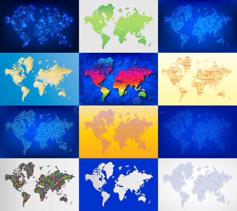 Trace l'illustration de vecteur de texture de cartographie de cartographie du monde de silhouette d'ensemble de découpe de la ter illustration de vecteur Trace l'illustration de vecteur de texture de cartographie de cartographie du monde de silhouette d'ensemble de découpe de la ter illustration de vecteur