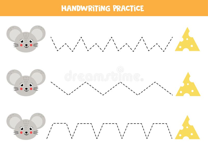 Practice Writing Mouse Printable