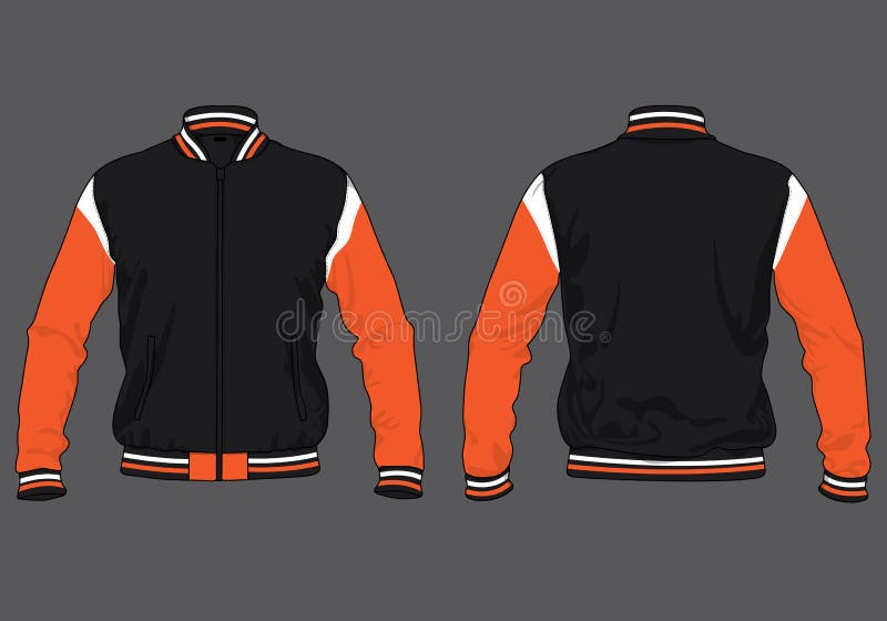 Track jacket varsity template design mockup vectornapparel clothing hoodie for winter snow