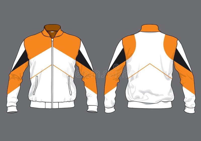 Track jacket varsity template design mockup vectornapparel clothing hoodie for winter snow