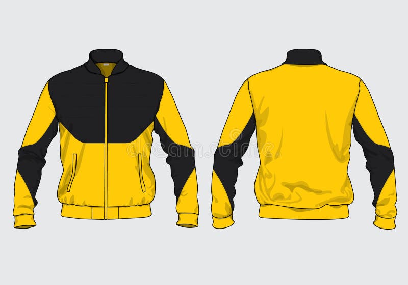 Track jacket varsity template design mockup vectornapparel clothing hoodie for winter snow