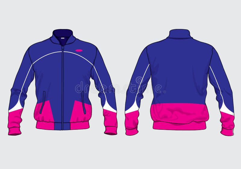 Track jacket varsity template design mockup vectornapparel clothing hoodie for winter snow