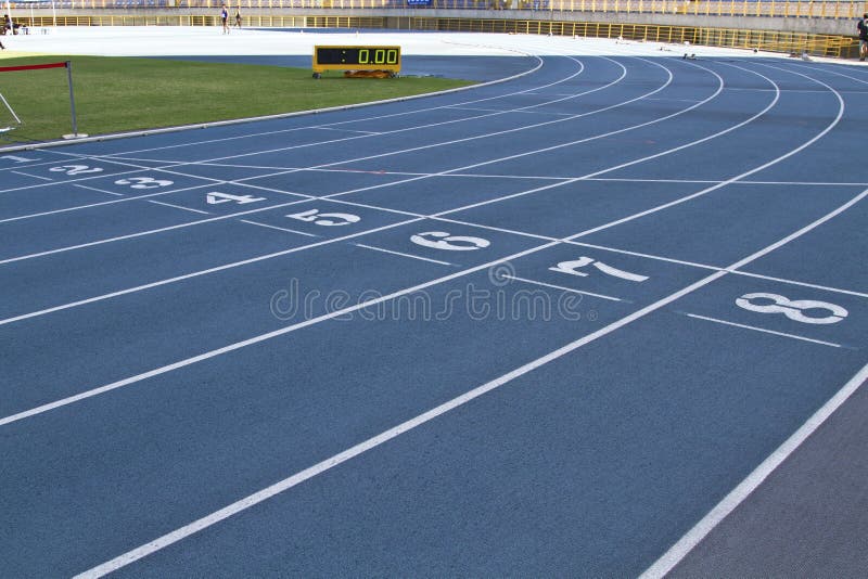 Track lane stock image. Image of athletic, lane, runner 27390487