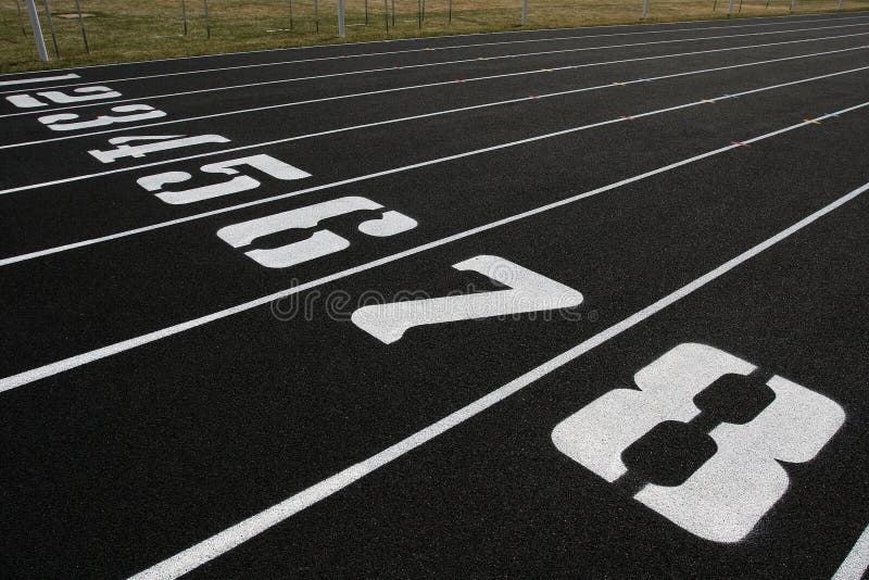 Track Lanes 1-8 royalty free stock images Track Lanes 1-8 royalty free stock images