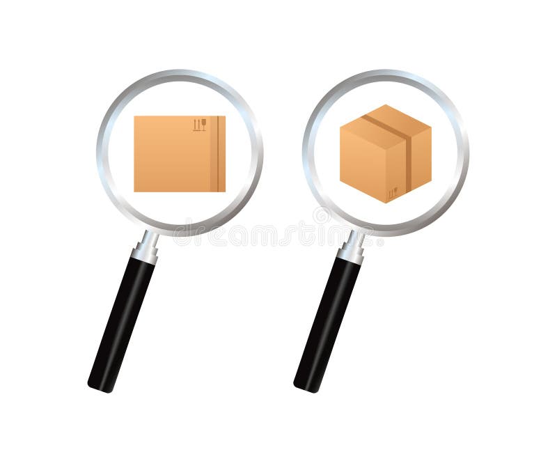 Track Order Delivery Package. Parcel Tracking. Search Box Icon. Stock