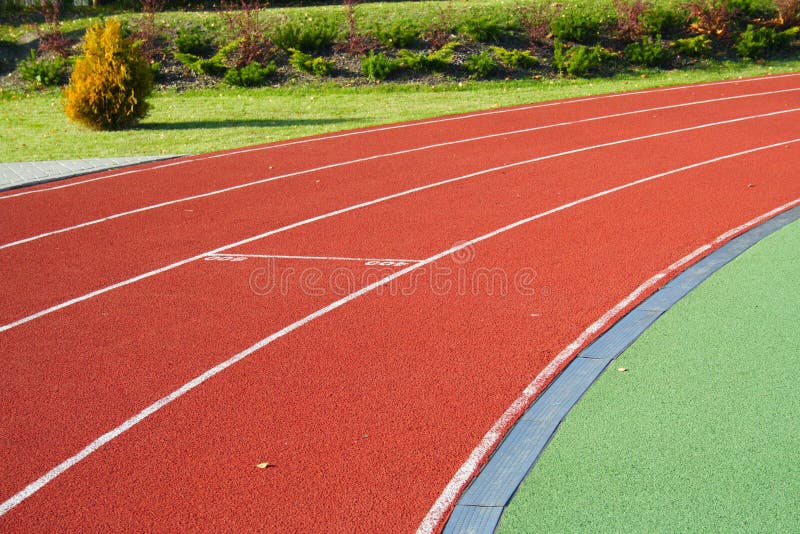 Track on the stadium