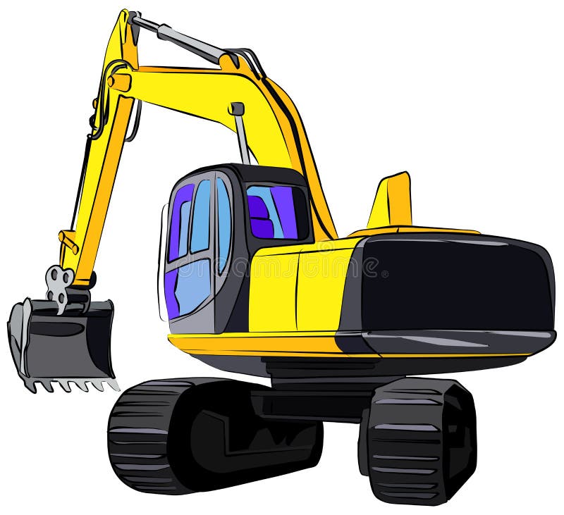 Download Excavator logo design. stock vector. Illustration of ...
