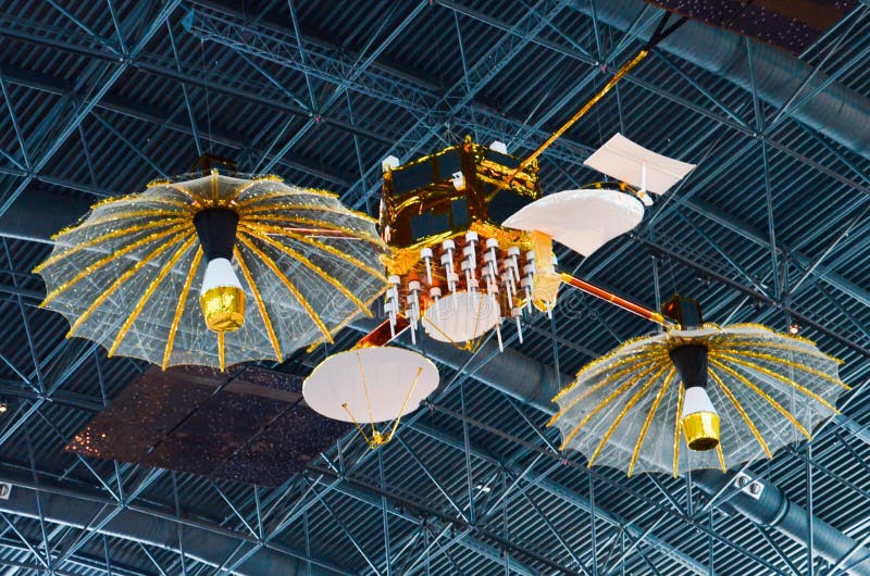 Tracking and Data Relay Satellite at the Smithsonian Air & Space Museum stock image Tracking and Data Relay Satellite at the Smithsonian Air & Space Museum stock image