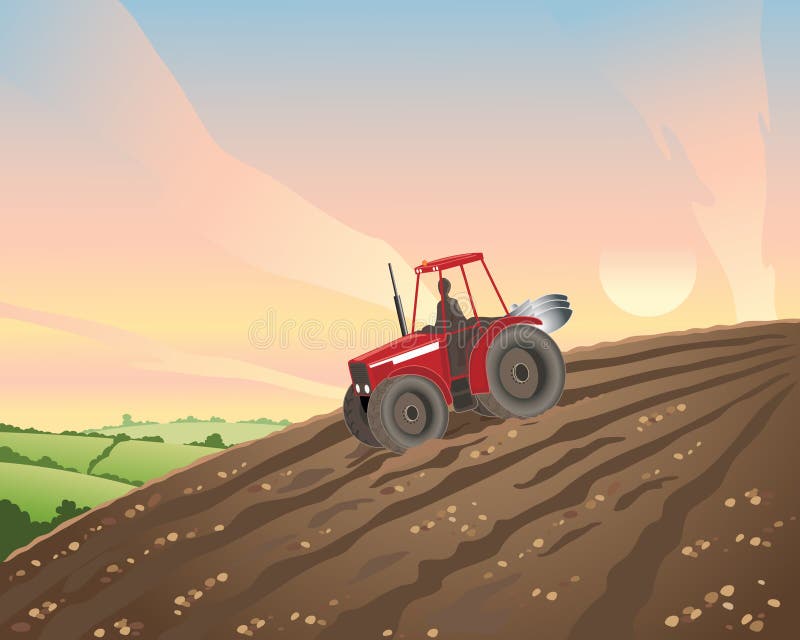 Tractor stock illustratie