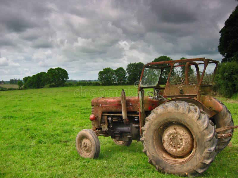 The tractor royalty free stock photos