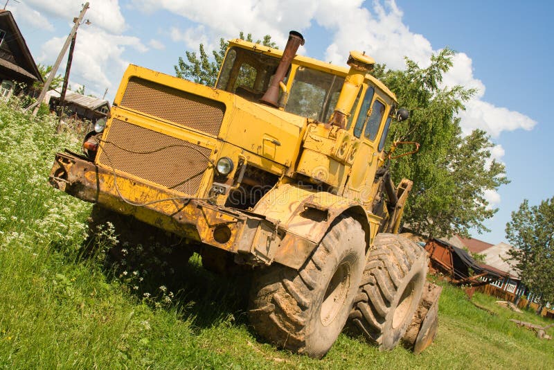 Tractor at countryside