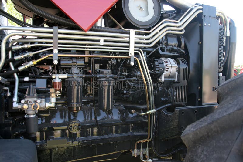 Tractor engine royalty free stock image