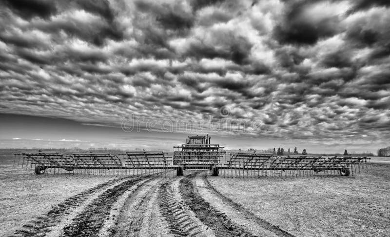 Download tractor and harrow bar in dramatic black and white stock image image of equipment Download tractor and harrow bar in dramatic black and white stock image image of equipment