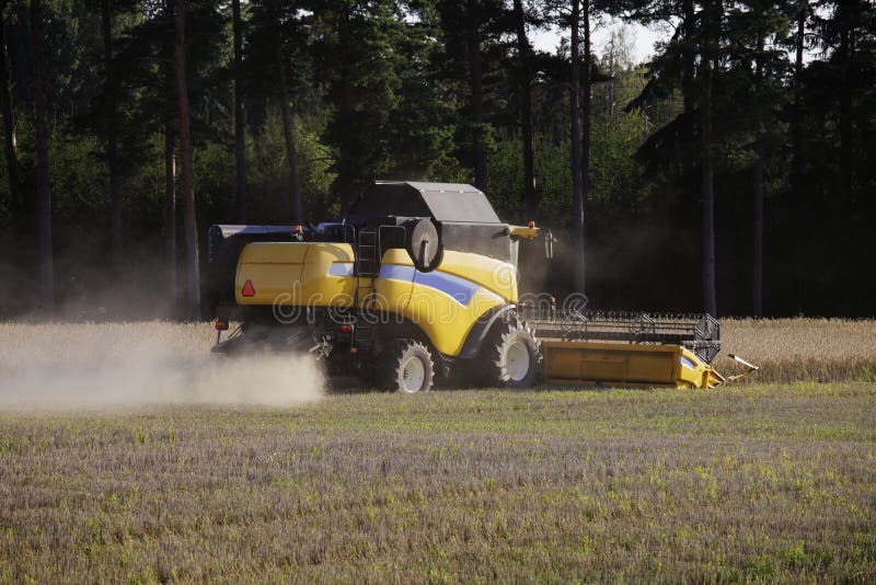 Tractor and harvester stock photo. Image of farming, machinery 20622328