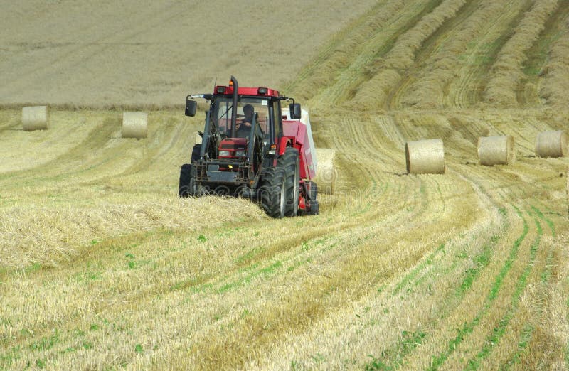 Tractor Harvesting Hay Royalty Free Stock Photography Image 6091097