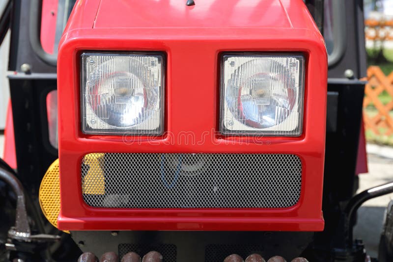 Tractor Headlights stock photo. Image of equipment, light 86536466