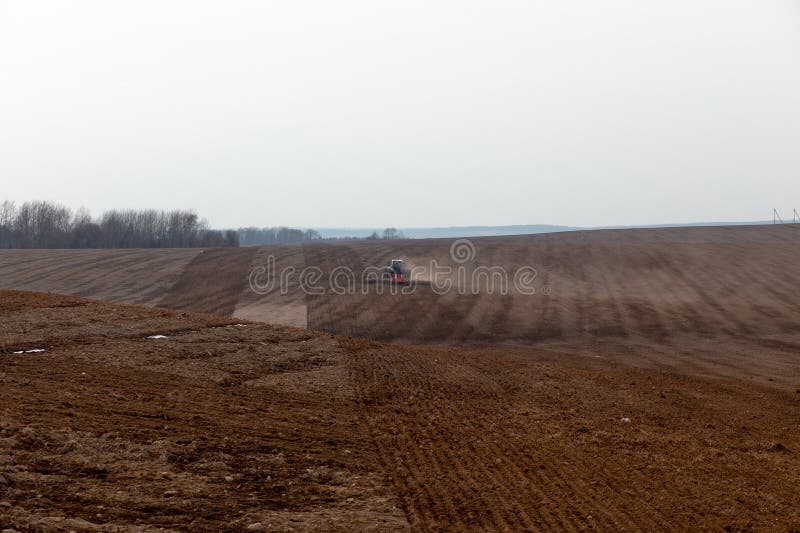 A Tractor with a Large Double Plow Stock Photo Image of country, soil 271065010