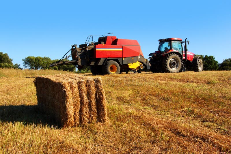 Tractor and Straw