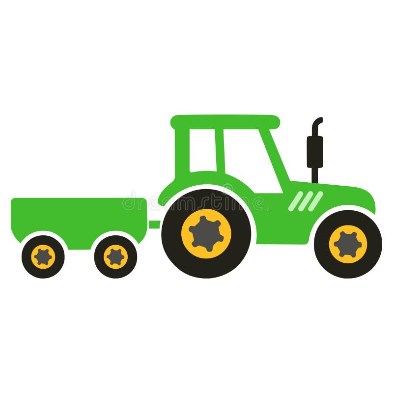 Tractor Trailer Cartoon Vector Illstration. Stock Vector - Illustration of agriculture, clip: 187911018 Tractor Trailer Cartoon Vector Illstration. Stock Vector - Illustration of agriculture, clip: 187911018