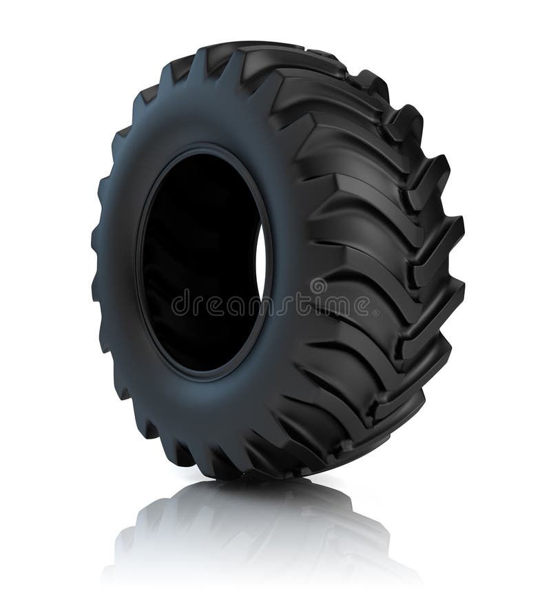 Tractor tyre stock illustration. Illustration of spare 25897287