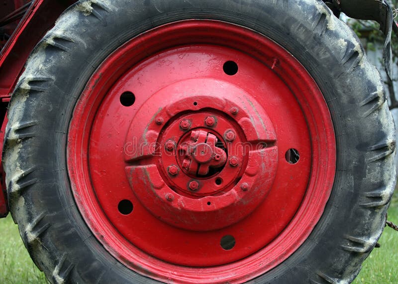 Tractor wheel stock photo. Image of industrial, modern 25225898