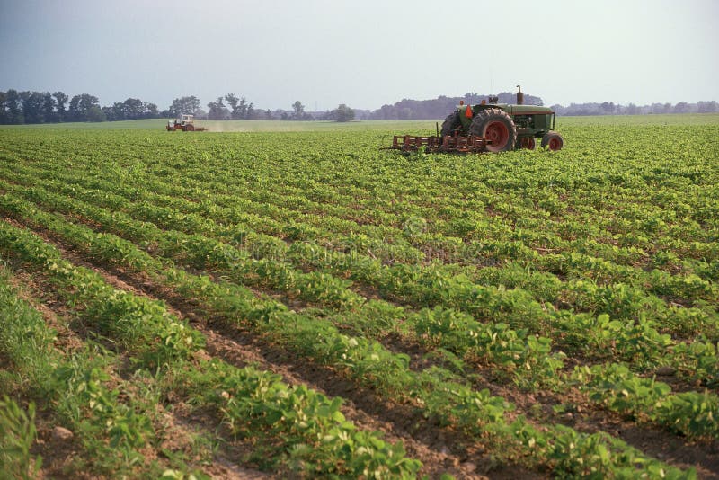 Tractors on field stock photo. Image of states, farm 23161054